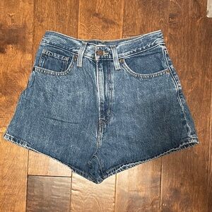 Levi's Dark Blue High-Waist Denim Shorts